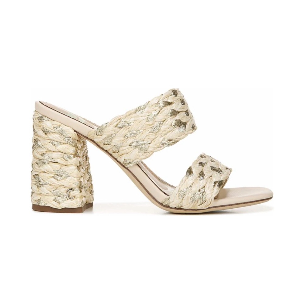 Sam Edelman - Estella Wove Heeled Sandals - Beige